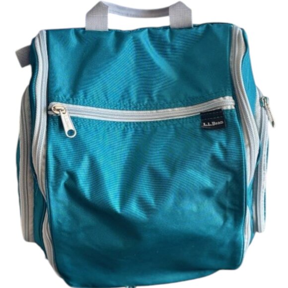 L.L. Bean Handbags - L.L. Bean Unisex Travel Toiletry Organizer - Turquoise - L - 12½"H x 11½"W x 4"